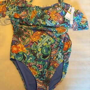 Bleu/Rod Beattie Bathing Suit NWT